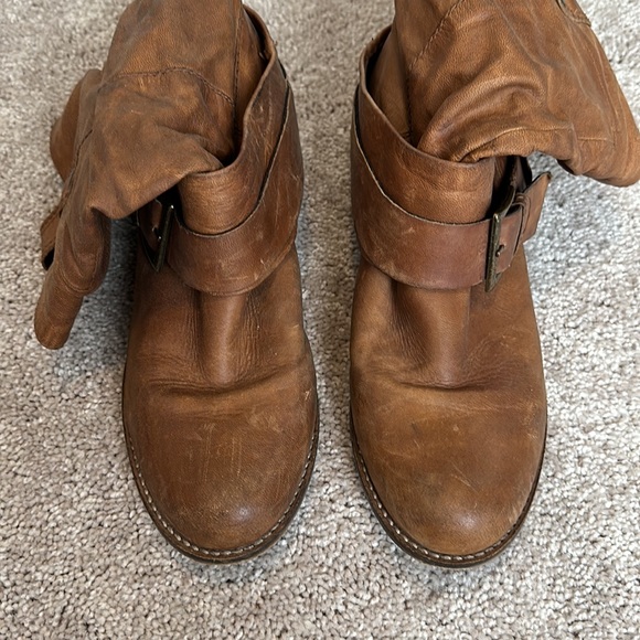 Steven by Steve Madden Axxess Brown Pull on Moto Boots Women's Size 9 - Picture 5 of 5